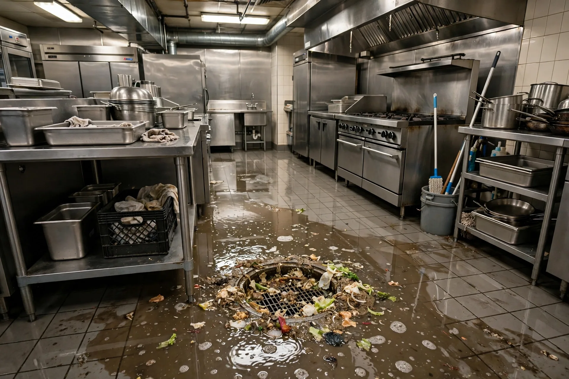 Before photo, Restaurant Plumbing in the Route 50 Corridor, by Bowie Plumbing Company
