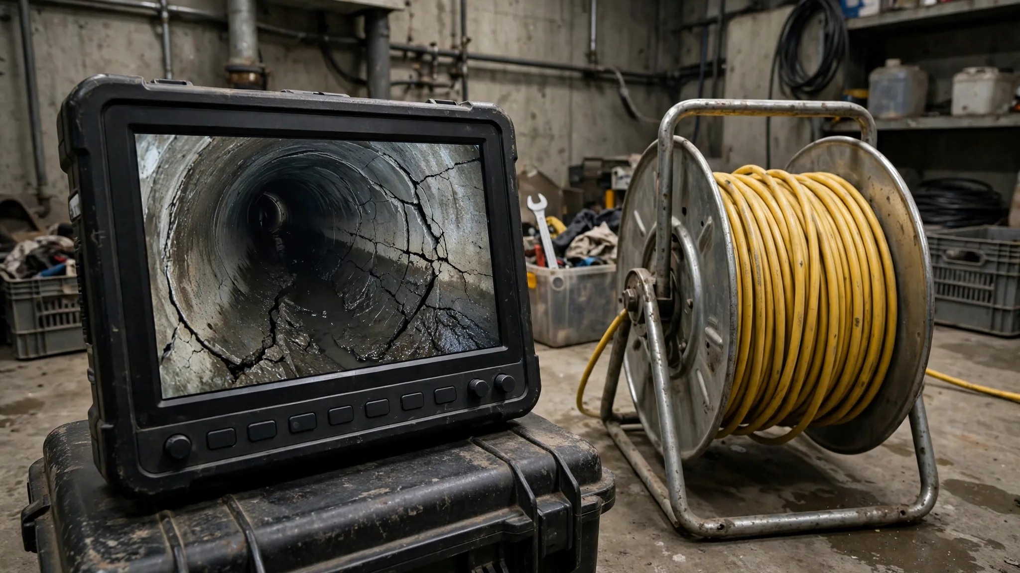 Before photo,  Sewer Camera Inspection in Pointer Ridge, by Bowie Plumbing Company