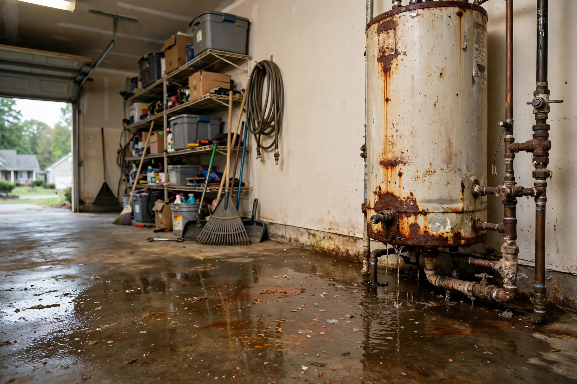 Before photo, Water Heater Installation in Woodmore, by Bowie Plumbing Company